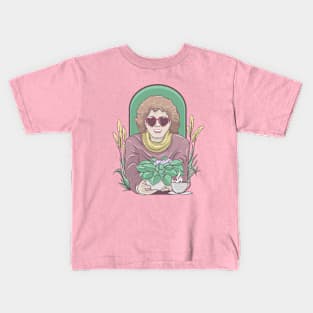 Retro Blonde lady Kids T-Shirt